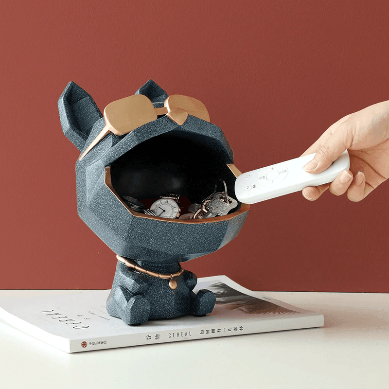 Cool Dog Figurine Storage Dish