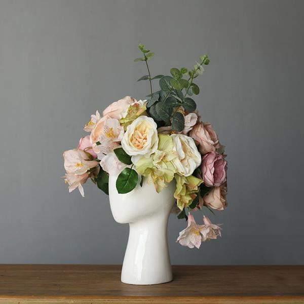 Head Shaped Flower Vase