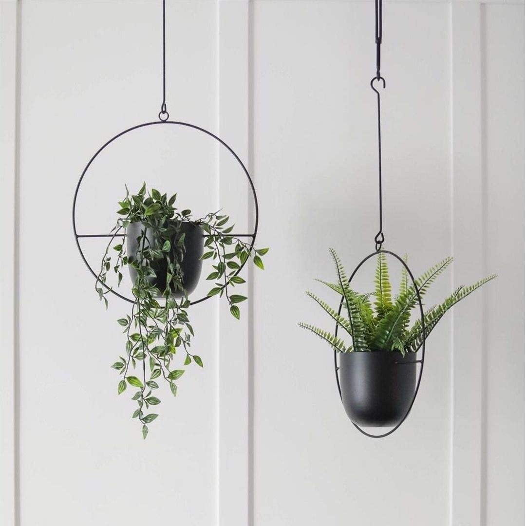 Halo Metal Hanging Planter