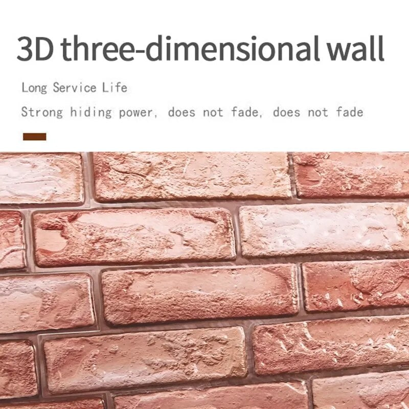 3D Brick Wall Sticker