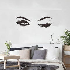 Creative Pretty Eyelashes Wall Sticker For Girl Room Living Room Decorations For Home Wallpaper Mural Art Decals Sexy Stickers