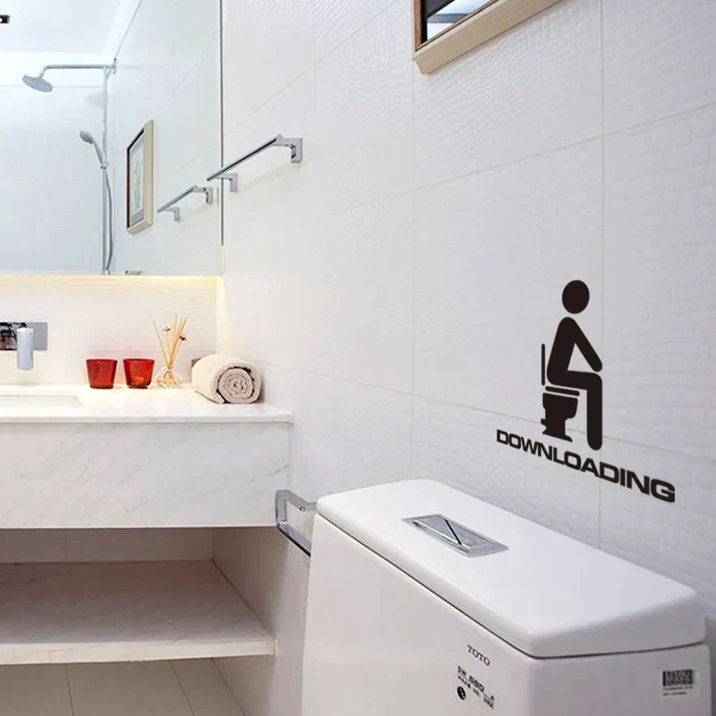 Creative Funny Pattern Toilet Wall Stickers