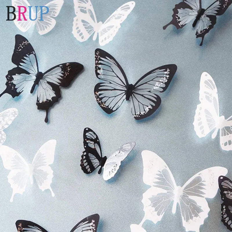 Crystal Butterflies 3d Wall Sticker