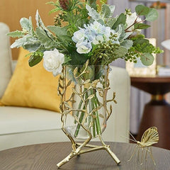 Golden Leaf Vase