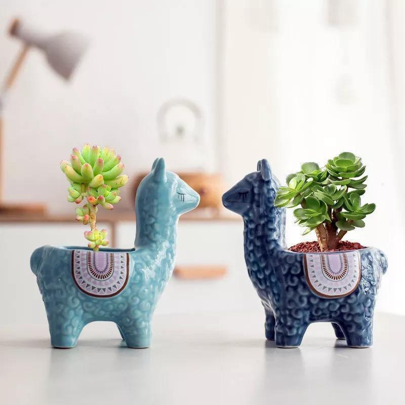 Alpaca Ceramic Succulent Planter