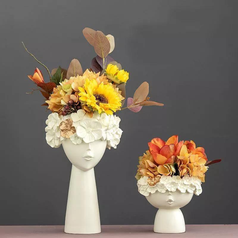 Colorful Flower Crown Vase