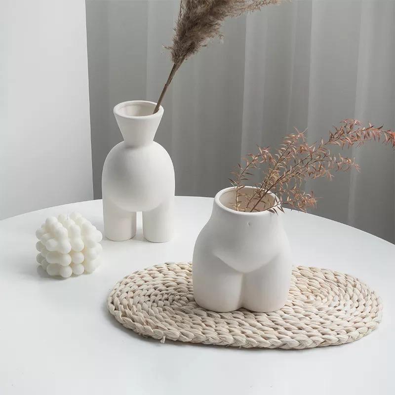 Minimal Ceramic Human Form Vases