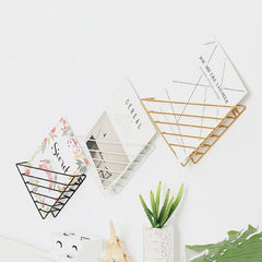 Isosceles Hanging Organizer Shelf White | Sage & Sill