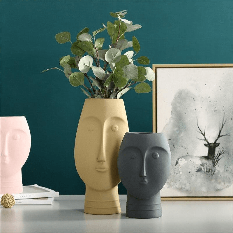 About Face Ceramic Vases