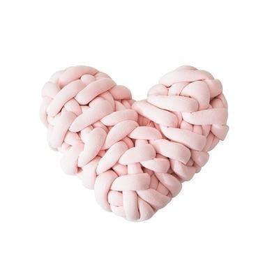 Valentine Heart Chunky Knot Throw Pillow Cushion