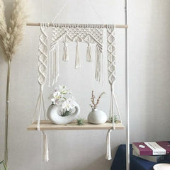 Bohemian Macrame Floating Shelf A | Sage & Sill