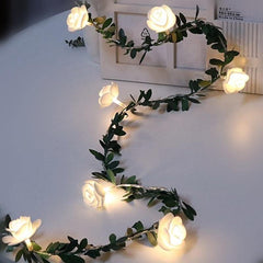 Rose Vine Garland LED String Lights