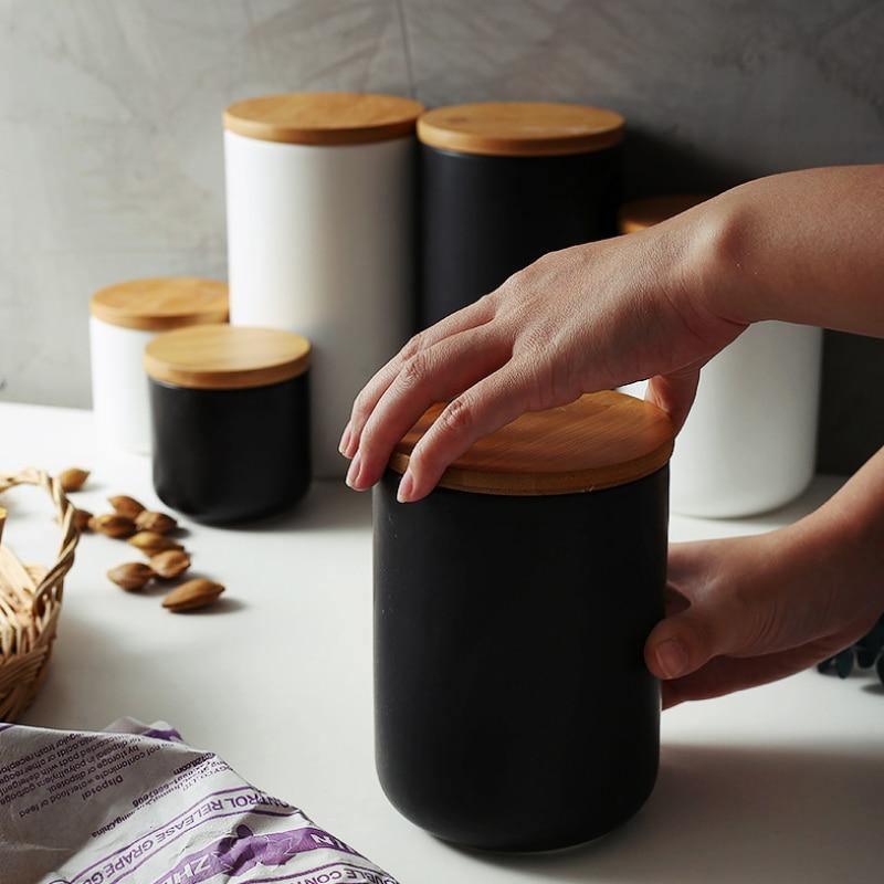 Bamboo & Ceramic Storage Containers