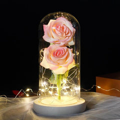 LED Eternal Flower Double Rose