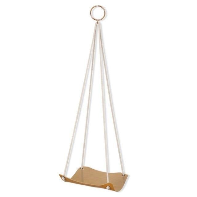 Vegan Leather and Rope Plant Hanger