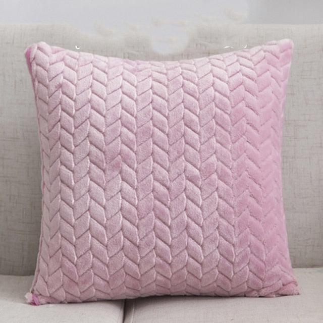 Fashion Feather Fur Decorative Cushion Cover