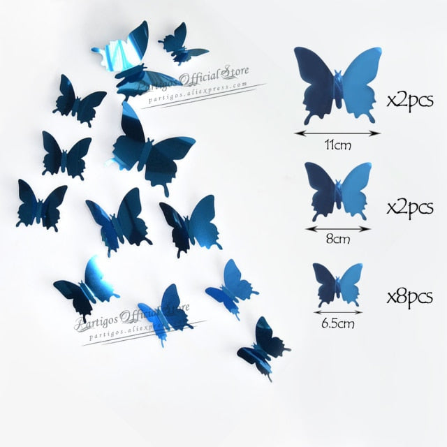 Hollow Butterfly Wall Sticker DIY Home Decoration