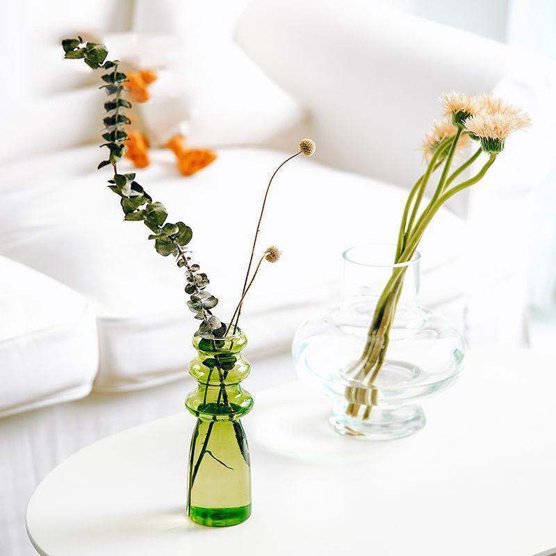 Blown Glass Bubble Vases