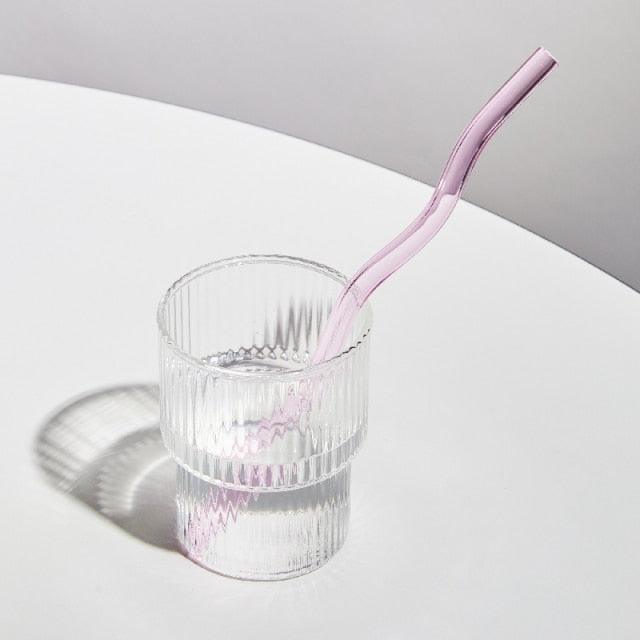 Twist Colorful Glass Straw Plum / Wave | Sage & Sill