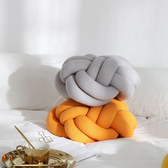 Six Knot Cotton Pillow