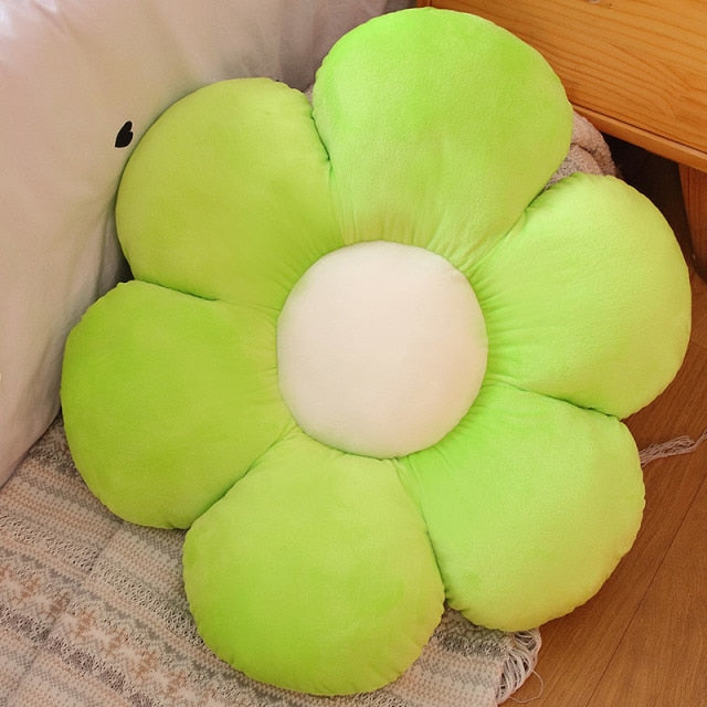 Stuffed Six Petal Flower Cushion Girly Room Decor